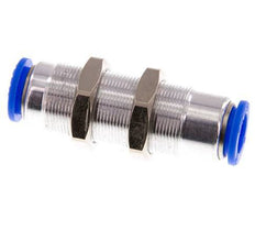 12mm Zelfsluitende Insteekkoppeling Vernikkeld Messing/PBT Schotdoorvoer 0-10 bar