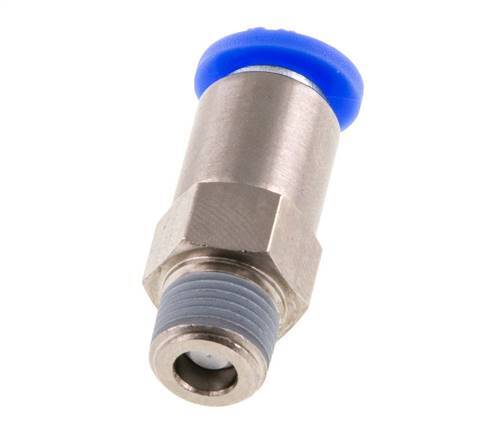 6mm & R1/8'' Regeling-Uit Vernikkeld Messing/PBT Terugslagklep Insteekkoppeling Buitendraad 0.2-10 bar