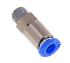 6mm & R1/8'' Regeling-Uit Vernikkeld Messing/PBT Terugslagklep Insteekkoppeling Buitendraad 0.2-10 bar