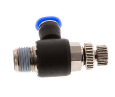 L-stuk Regelventiel 4 mm - R1/8'' Regeling-Uit Messing/PBT