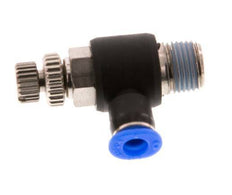 L-stuk Regelventiel 4 mm - R1/8'' Regeling-Uit Messing/PBT