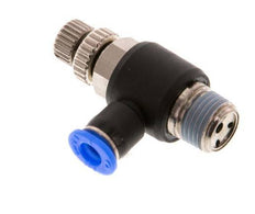 L-stuk Regelventiel 4 mm - R1/8'' Regeling-Uit Messing/PBT