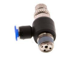 L-stuk Regelventiel 4 mm - R1/8'' Regeling-Uit Messing/PBT