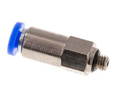 4mm & M5 Regeling-In Vernikkeld Messing/PBT Terugslagklep Insteekkoppeling Buitendraad 0.2-10 bar