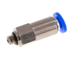 4mm & M5 Regeling-In Vernikkeld Messing/PBT Terugslagklep Insteekkoppeling Buitendraad 0.2-10 bar