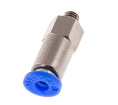 4mm & M5 Regeling-In Vernikkeld Messing/PBT Terugslagklep Insteekkoppeling Buitendraad 0.2-10 bar