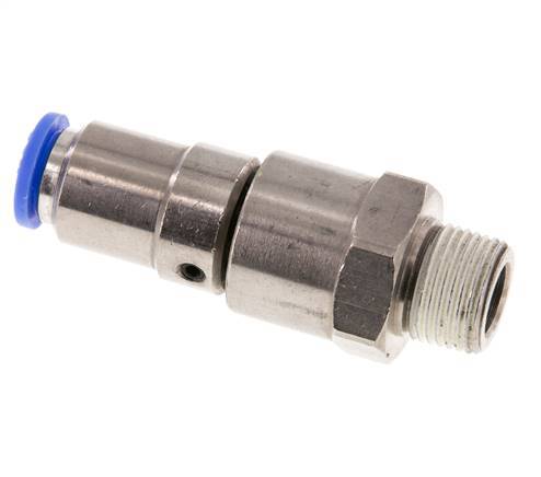 10mm & R3/8'' Hoge Snelheid Draaidoorvoer Insteek Buitendraad Vernikkeld Messing/PBT NBR