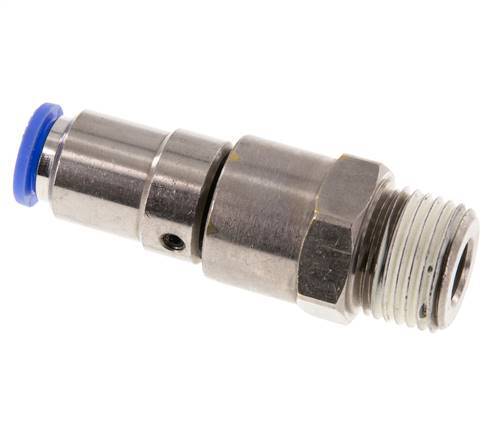10mm & R1/2'' Hoge Snelheid Draaidoorvoer Insteek Buitendraad Vernikkeld Messing/PBT NBR