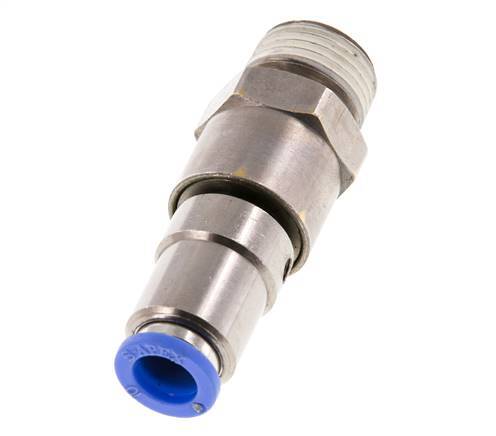 10mm & R1/2'' Hoge Snelheid Draaidoorvoer Insteek Buitendraad Vernikkeld Messing/PBT NBR