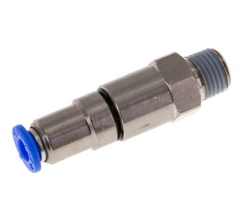 6mm & R1/4'' Hoge Snelheid Draaidoorvoer Insteek Buitendraad Vernikkeld Messing/PBT NBR