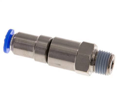 6mm & R1/4'' Hoge Snelheid Draaidoorvoer Insteek Buitendraad Vernikkeld Messing/PBT NBR