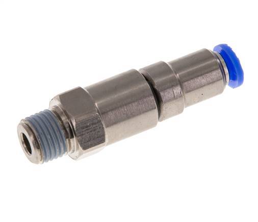 6mm & R1/4'' Hoge Snelheid Draaidoorvoer Insteek Buitendraad Vernikkeld Messing/PBT NBR