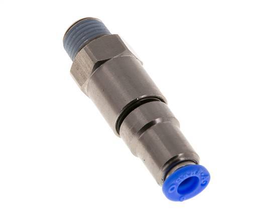 6mm & R1/4'' Hoge Snelheid Draaidoorvoer Insteek Buitendraad Vernikkeld Messing/PBT NBR