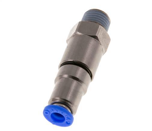 6mm & R1/4'' Hoge Snelheid Draaidoorvoer Insteek Buitendraad Vernikkeld Messing/PBT NBR