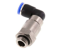 10mm & G3/8'' L-stuk Hoge Snelheid Draaidoorvoer Insteek Buitendraad Vernikkeld Messing/PBT NBR