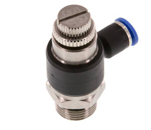 L-stuk Regelventiel 6 mm - G3/8'' Regeling-Uit Messing/Nylon