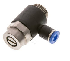 L-stuk Regelventiel 6 mm - G3/8'' Regeling-Uit Messing/Nylon Sleufschroef