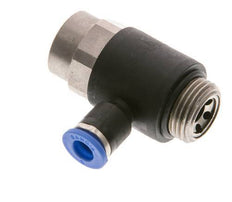 L-stuk Regelventiel 6 mm - G3/8'' Regeling-Uit Messing/Nylon Sleufschroef