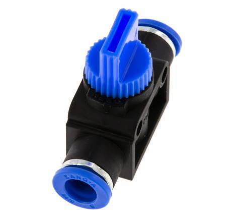 8 mm Kunststof/Messing 3/2-Weg Handafsluiter