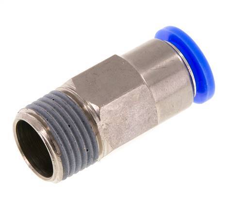 12mm & R1/2'' Zelfsluitende Insteekkoppeling Vernikkeld Messing/PBT Buitendraad 0-10 bar