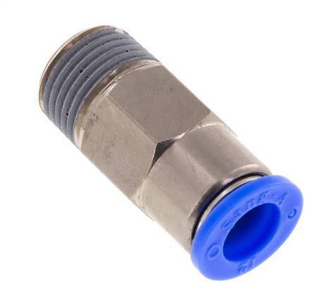 12mm & R1/2'' Zelfsluitende Insteekkoppeling Vernikkeld Messing/PBT Buitendraad 0-10 bar