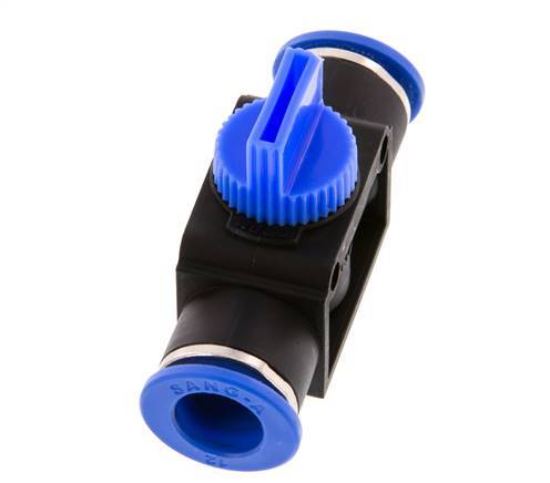 12 mm Kunststof/Messing 3/2-Weg Handafsluiter