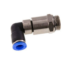 10mm & G1/2'' L-stuk Hoge Snelheid Draaidoorvoer Insteek Buitendraad Vernikkeld Messing/PBT NBR
