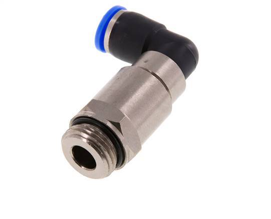 10mm & G1/2'' L-stuk Hoge Snelheid Draaidoorvoer Insteek Buitendraad Vernikkeld Messing/PBT NBR
