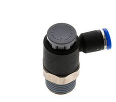 L-stuk Regelventiel 8 mm - R1/2'' Regeling-Uit Messing/Nylon Borgmoer