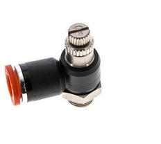 L-stuk Regelventiel 8 mm - G1/8'' Regeling-in Messing/Nylon