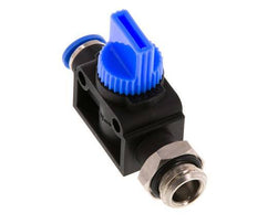 6 mm - G1/4'' Kunststof/Messing 3/2-Weg Handafsluiter Ontluchting aan Draadzijde