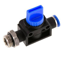 6 mm - G1/4'' Kunststof/Messing 3/2-Weg Handafsluiter Ontluchting aan Draadzijde