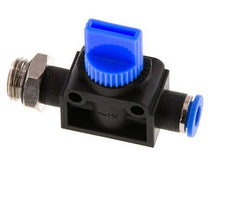 6 mm - G1/4'' Kunststof/Messing 3/2-Weg Handafsluiter Ontluchting aan Draadzijde