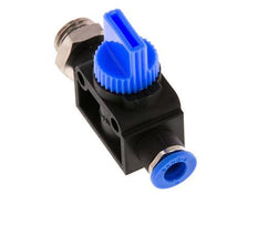 6 mm - G1/4'' Kunststof/Messing 3/2-Weg Handafsluiter Ontluchting aan Draadzijde