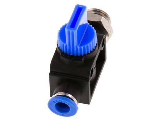 6 mm - G1/4'' Kunststof/Messing 3/2-Weg Handafsluiter Ontluchting aan Draadzijde