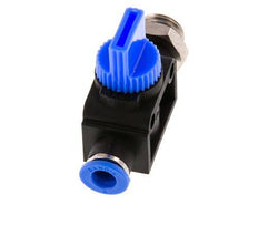 6 mm - G1/4'' Kunststof/Messing 3/2-Weg Handafsluiter Ontluchting aan Draadzijde