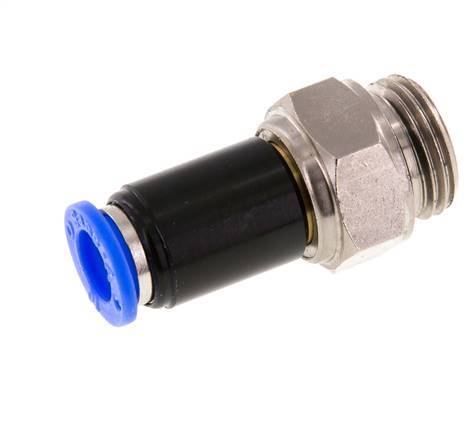 10mm & G1/2'' Draaidoorvoer Insteek Buitendraad Vernikkeld Messing/PBT NBR