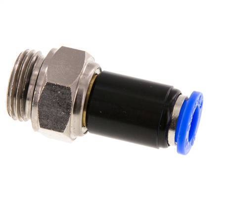10mm & G1/2'' Draaidoorvoer Insteek Buitendraad Vernikkeld Messing/PBT NBR