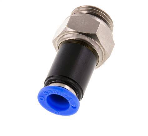 10mm & G1/2'' Draaidoorvoer Insteek Buitendraad Vernikkeld Messing/PBT NBR