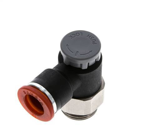 L-stuk Regelventiel 10 mm - G3/8'' Regeling-in Messing/Nylon Borgmoer