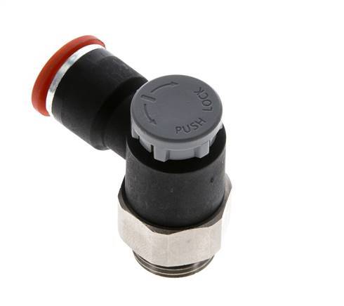 L-stuk Regelventiel 10 mm - G3/8'' Regeling-in Messing/Nylon Borgmoer
