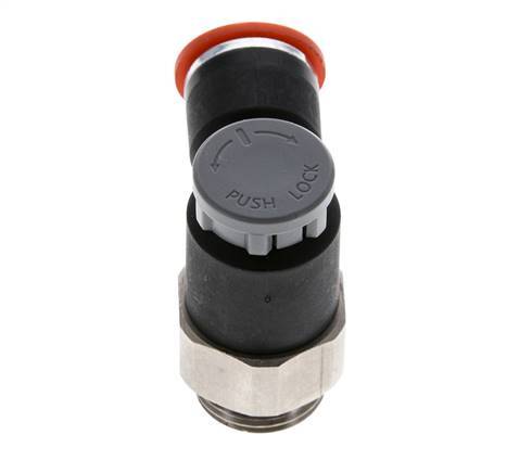 L-stuk Regelventiel 10 mm - G3/8'' Regeling-in Messing/Nylon Borgmoer