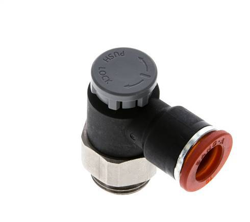 L-stuk Regelventiel 10 mm - G3/8'' Regeling-in Messing/Nylon Borgmoer