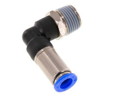 10mm & R1/2'' Zelfsluitende L-insteekkoppeling Vernikkeld messing/PBT buitendraad 0-10 bar