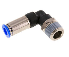 10mm & R1/2'' Zelfsluitende L-insteekkoppeling Vernikkeld messing/PBT buitendraad 0-10 bar