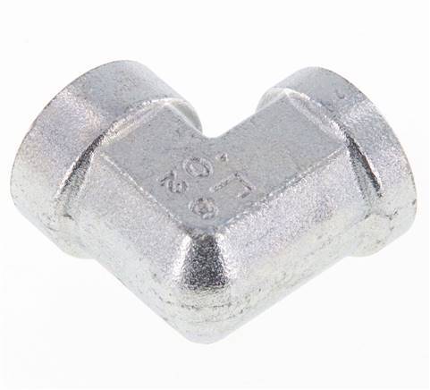 L-Koppeling G1/2" Binnendraad Hoge Druk Staal 350bar Hydrauliek