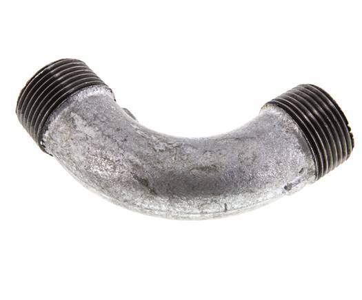 90deg Angled Pipe R1'' Cast Iron 25bar (351.25psi)