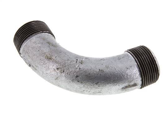 90deg Angled Pipe R1 1/4'' Cast Iron 25bar (351.25psi)