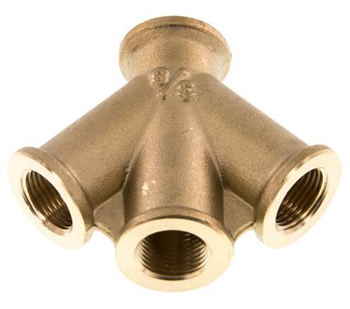 Double Y Air Distributor G3/8'' Brass 16 bar (224.8 psi)