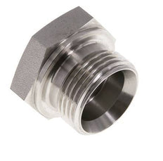 Plug G1'' RVS met buitenzeskant 60° conus 150 bar (2107.5psi) Hydrauliek
